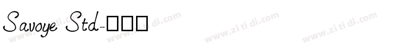 Savoye Std字体转换
